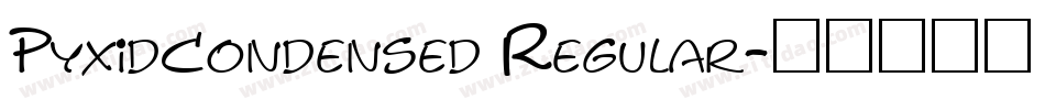 PyxidCondensed Regular字体转换